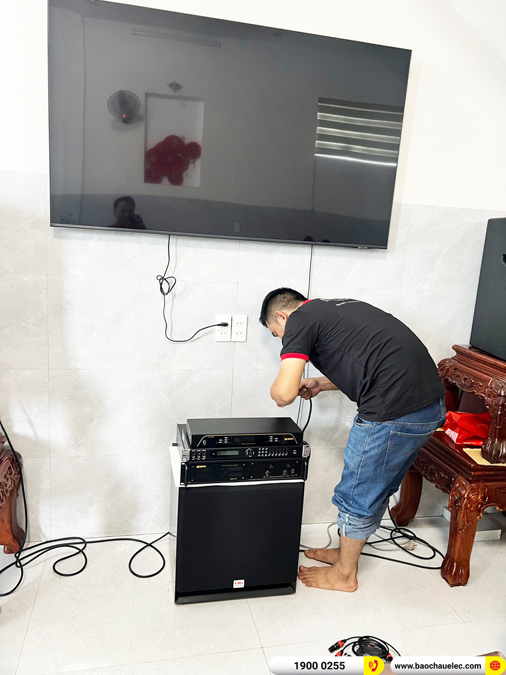 Lắp đặt d&agrave;n karaoke BIK hơn 36tr cho anh Lương ở Đăk Lăk