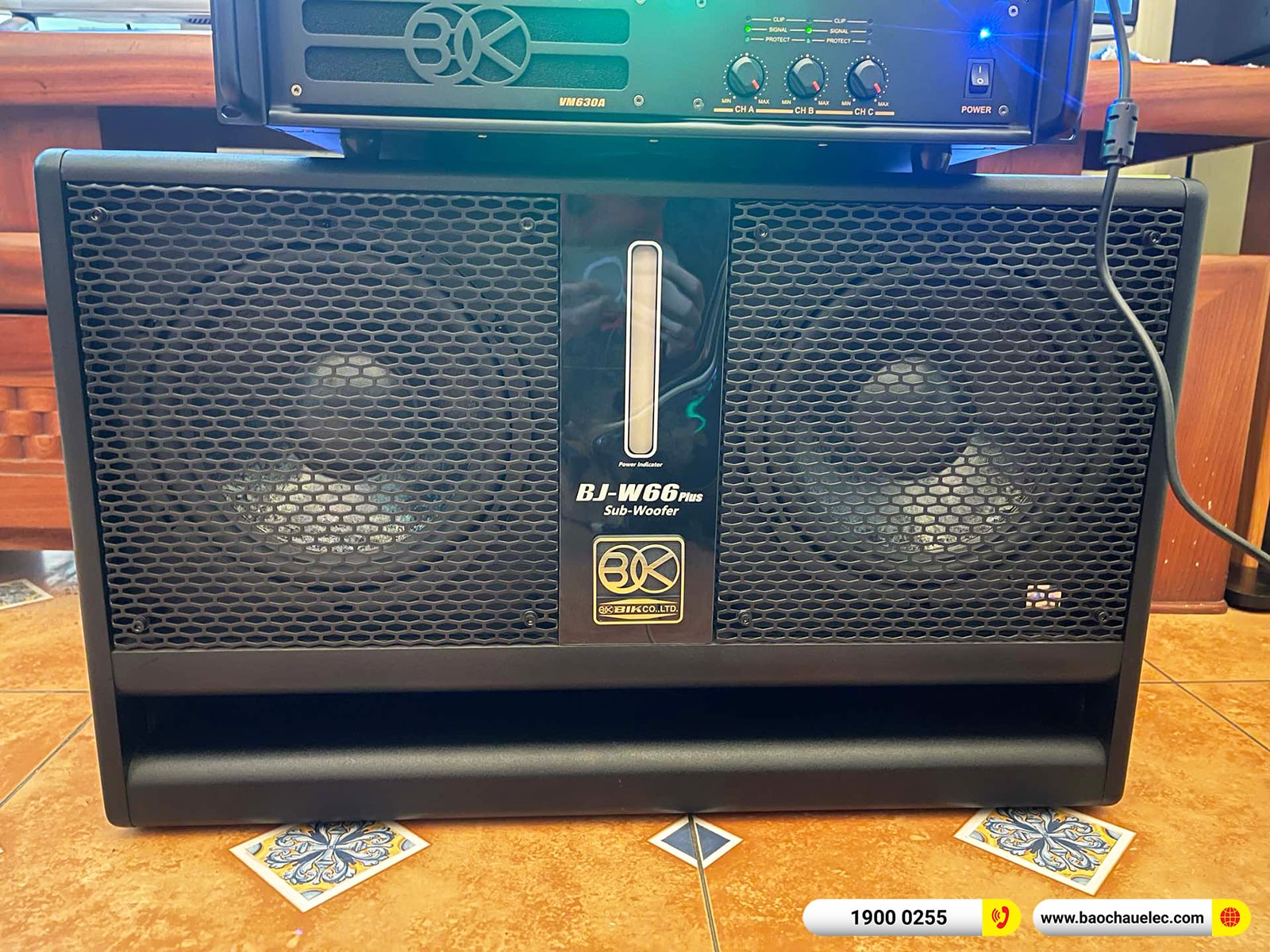 Lắp đặt d&agrave;n karaoke BIK gần 42tr cho ch&uacute; H&ugrave;ng tại H&agrave; Nội (BIK BSP 410II, VM630A, BPR-5600, W66 Plus, BJ-U500)