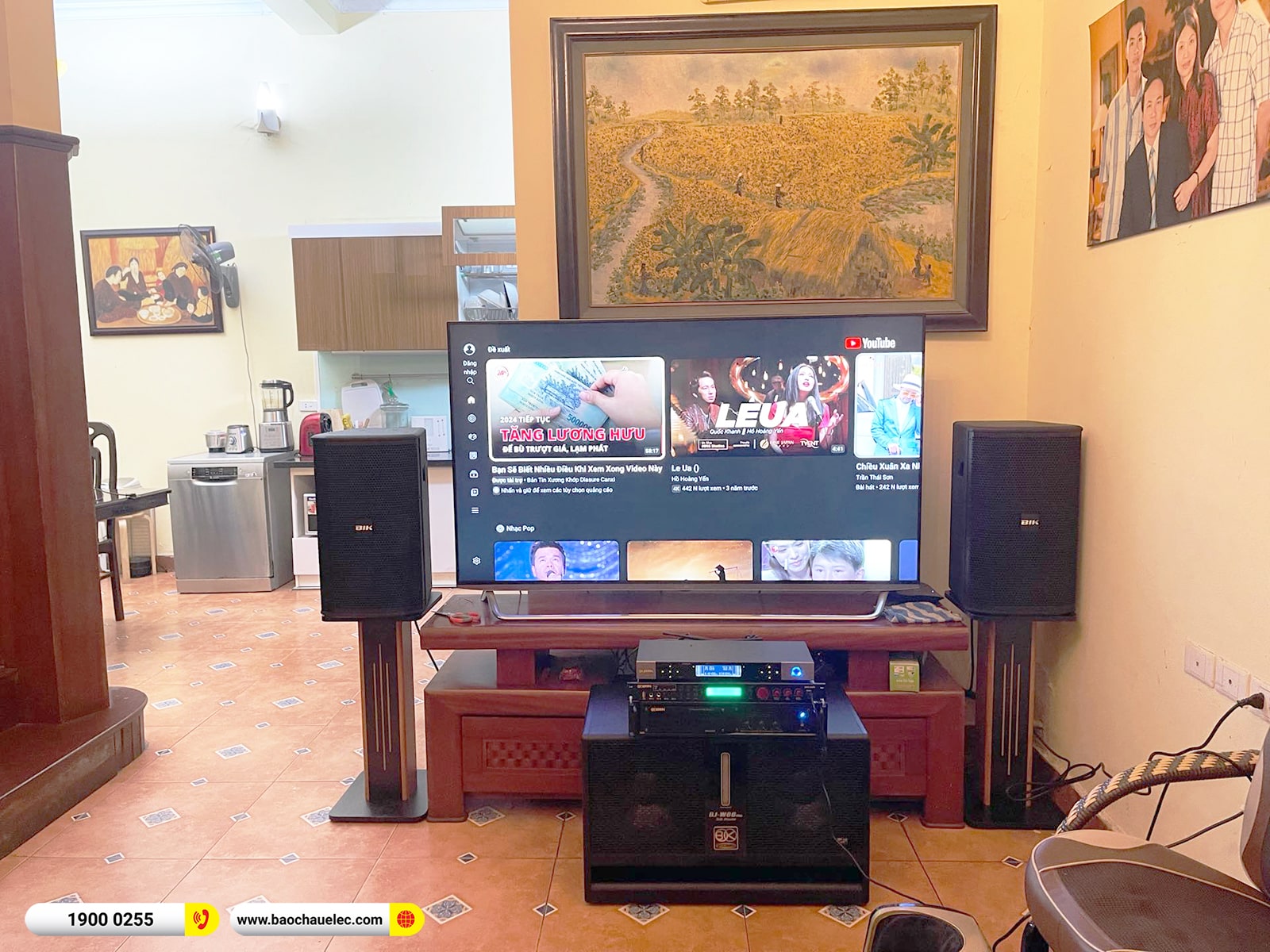 Lắp đặt d&agrave;n karaoke BIK gần 42tr cho ch&uacute; H&ugrave;ng tại H&agrave; Nội (BIK BSP 410II, VM630A, BPR-5600, W66 Plus, BJ-U500)
