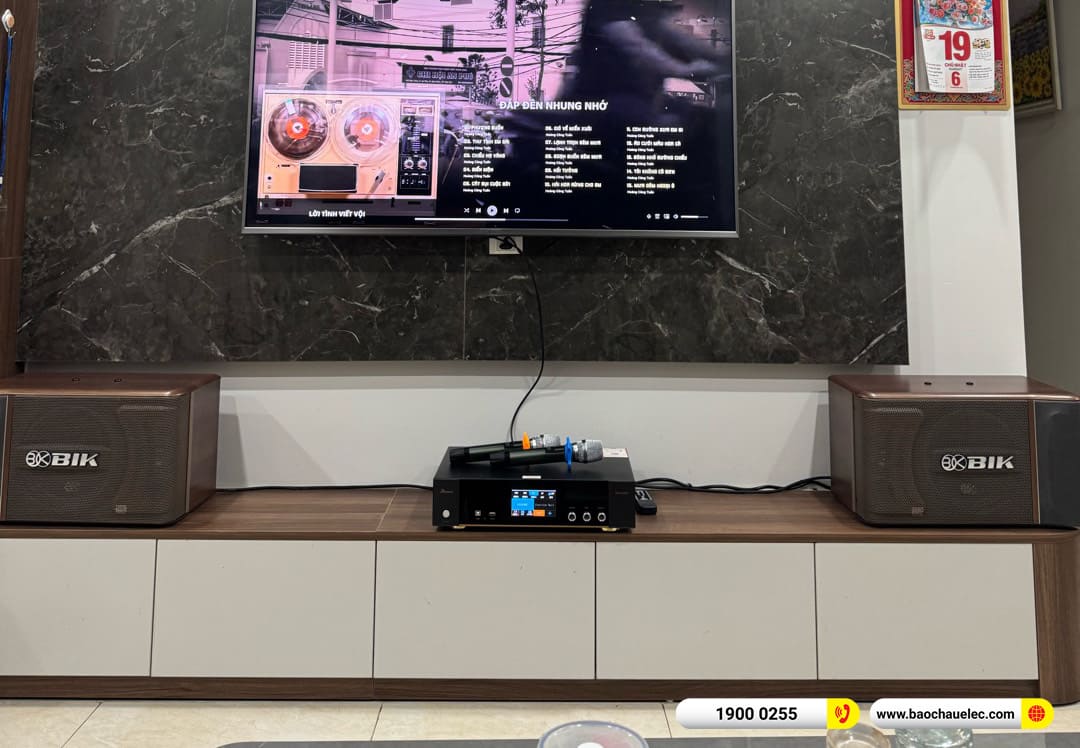 Lắp đặt dàn karaoke BIK hơn 14tr cho cô Nhung tại Hà Nội