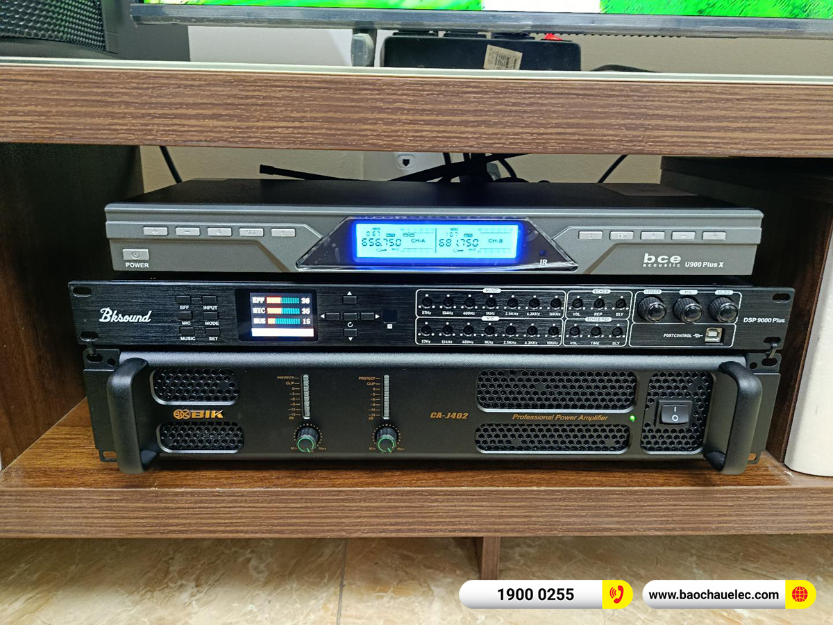 Lắp đặt d&agrave;n karaoke BIK hơn 21tr cho c&ocirc; Quy tại H&agrave; Nội