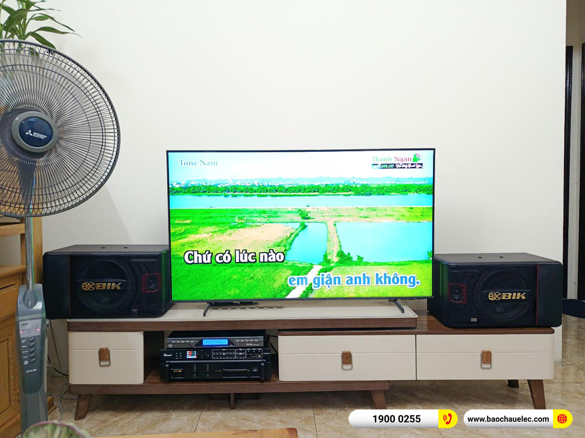 Lắp đặt d&agrave;n karaoke BIK hơn 21tr cho c&ocirc; Quy tại H&agrave; Nội
