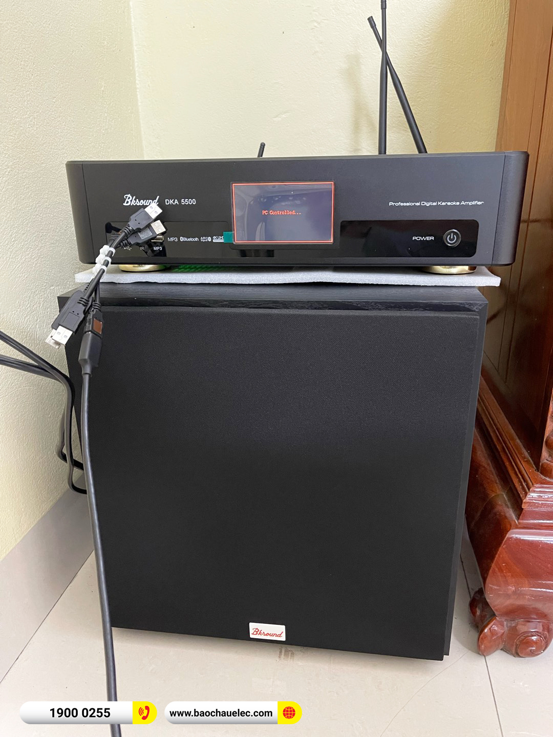 Lắp đặt d&agrave;n karaoke BIK hơn 25tr cho c&ocirc; Thủy tại H&agrave; Nội