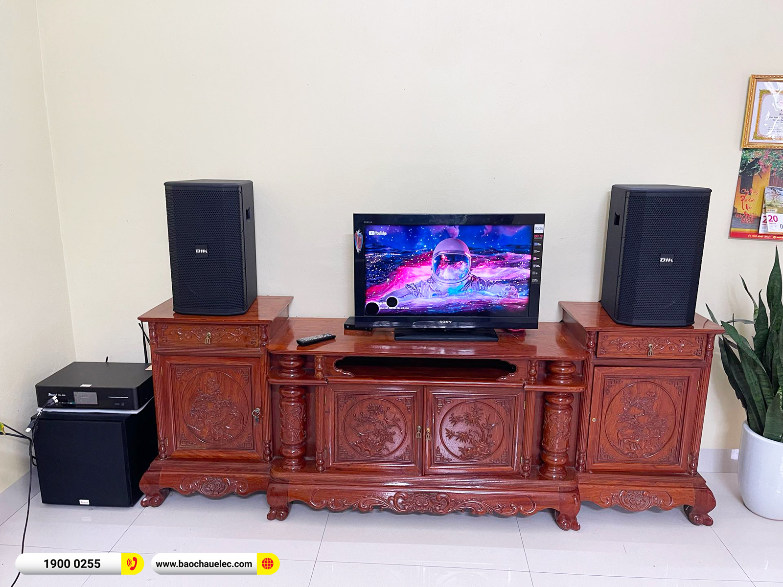 Lắp đặt d&agrave;n karaoke BIK hơn 25tr cho c&ocirc; Thủy tại H&agrave; Nội