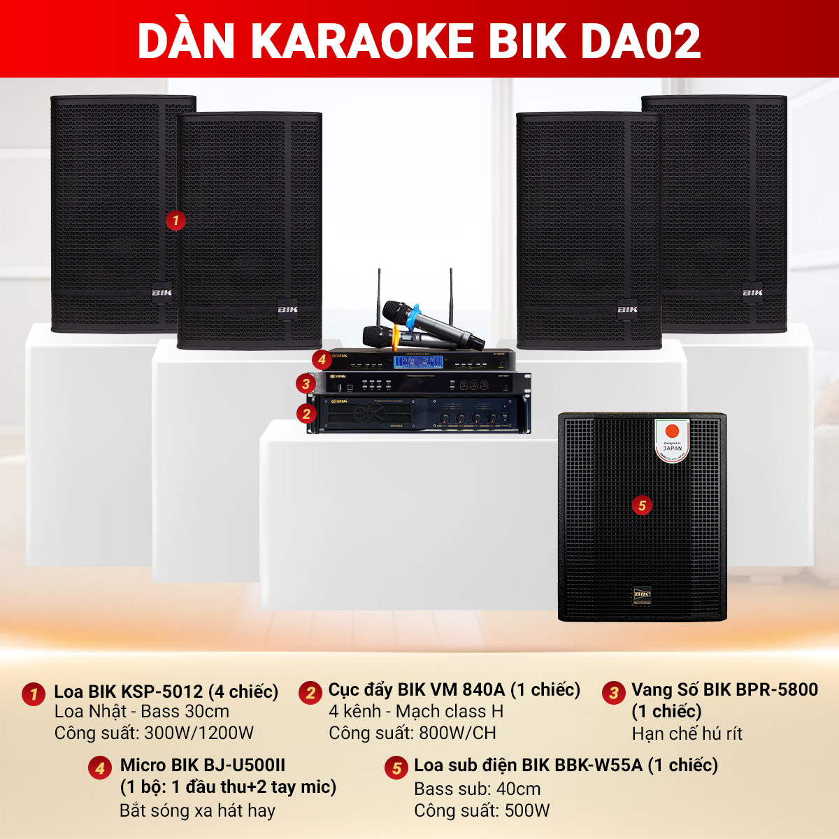 D&agrave;n karaoke BIK DA02