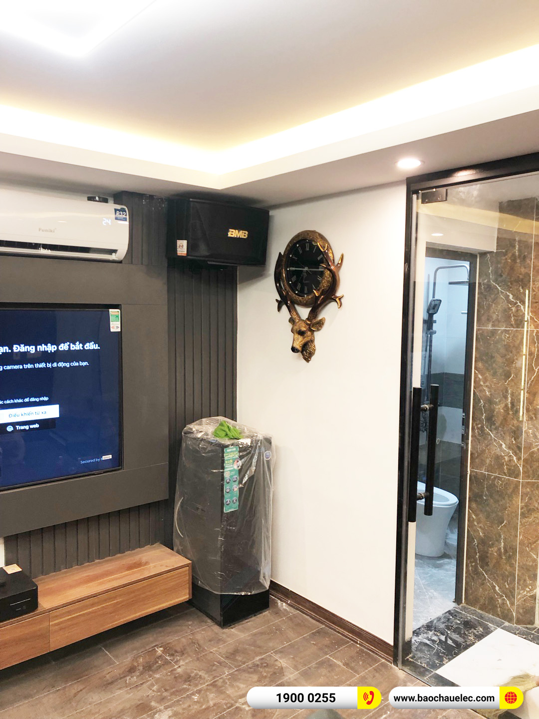 Lắp đặt d&agrave;n karaoke BMB hơn 22tr cho anh Cảnh tại H&agrave; Nội 