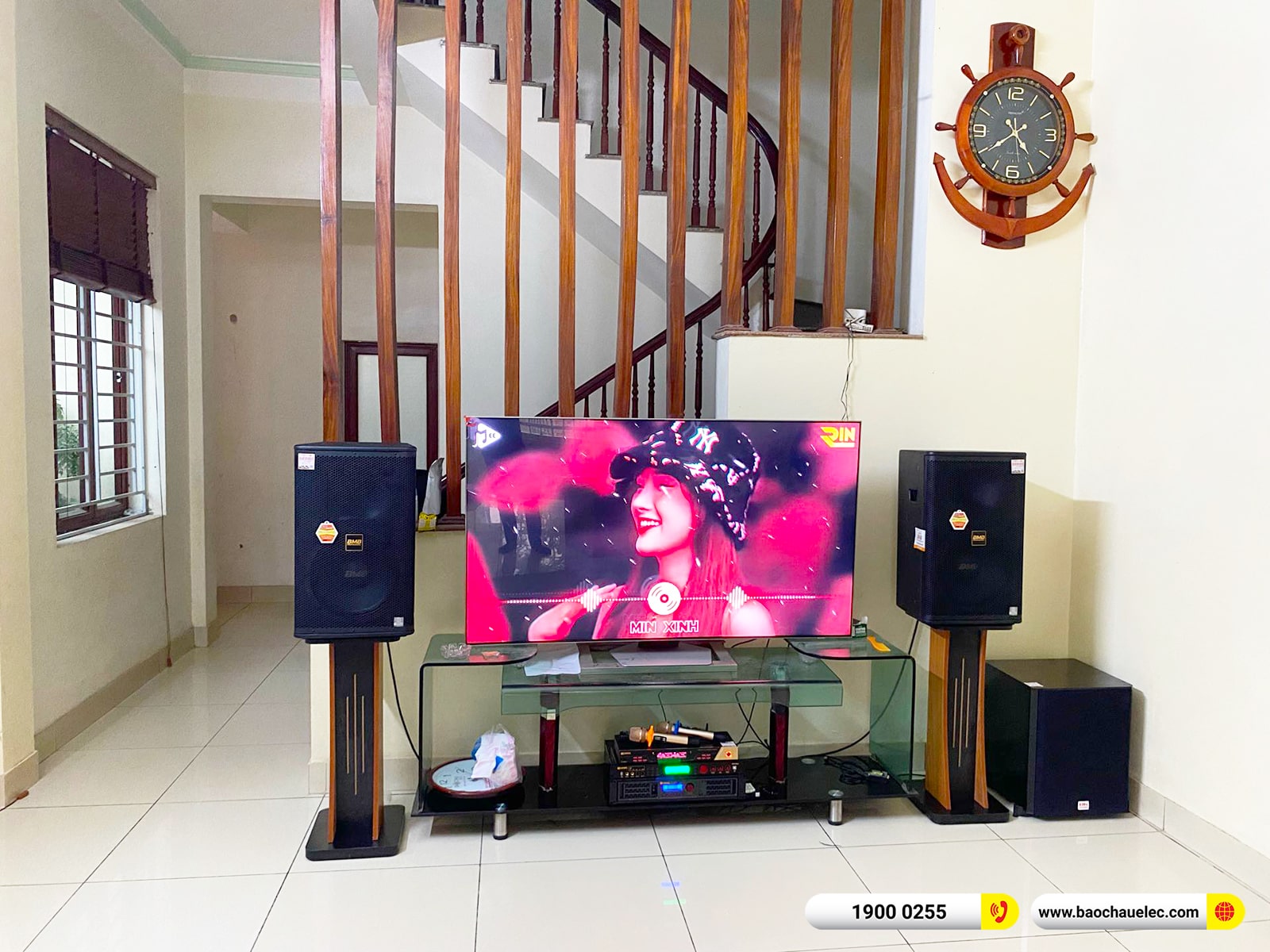 Lắp đặt d&agrave;n karaoke BMB gần 55tr cho anh Đ&ocirc;ng tại H&agrave; Nội (BMB 1212SE, BPA-8200, BPR-5600, SW612, BJ-U600)