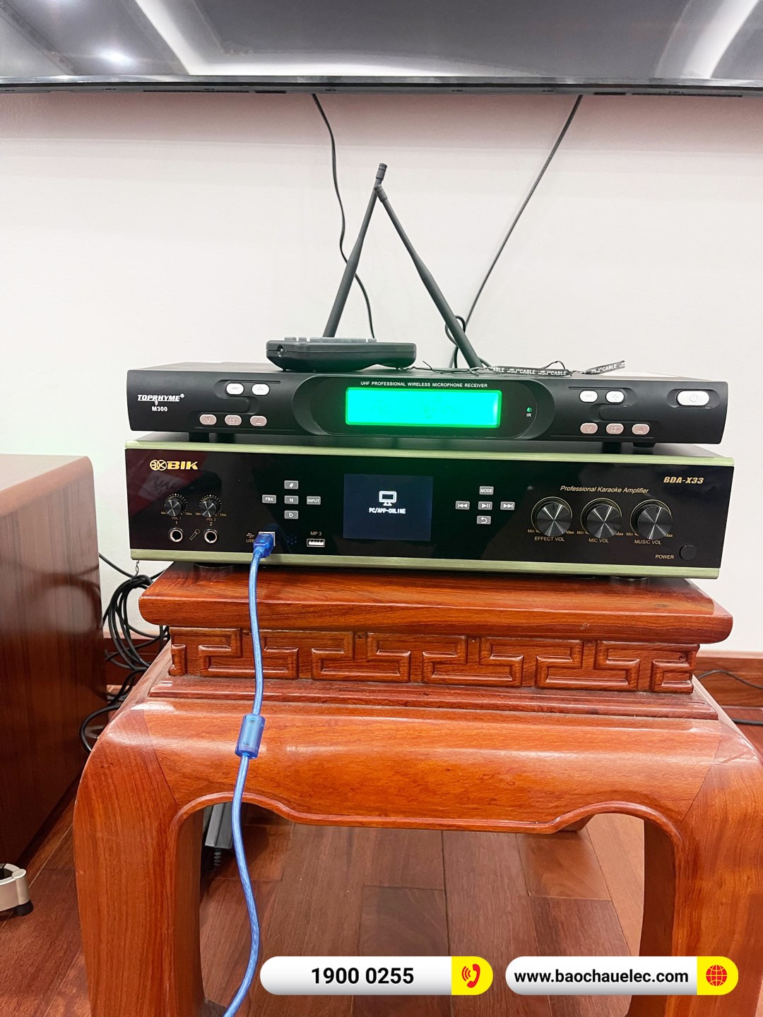 Lắp đặt d&agrave;n karaoke BMB gần 40tr cho anh Nguy&ecirc;n tại H&agrave; Nội (BMB 1210SE, BDA-X33, SW512, Toprhyme M300)