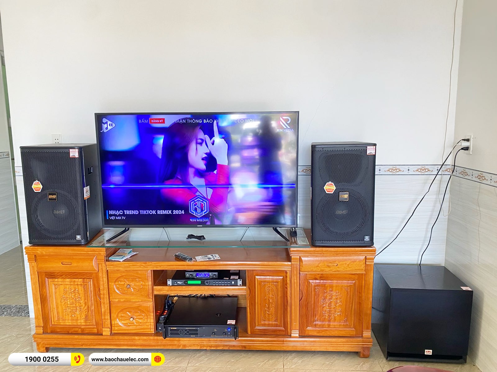 Lắp đặt d&agrave;n karaoke BMB hơn 53tr cho anh Ph&ugrave;ng tại Đồng Nai (BMB 1212SE, VM620A, KP500, SW715, VM300)