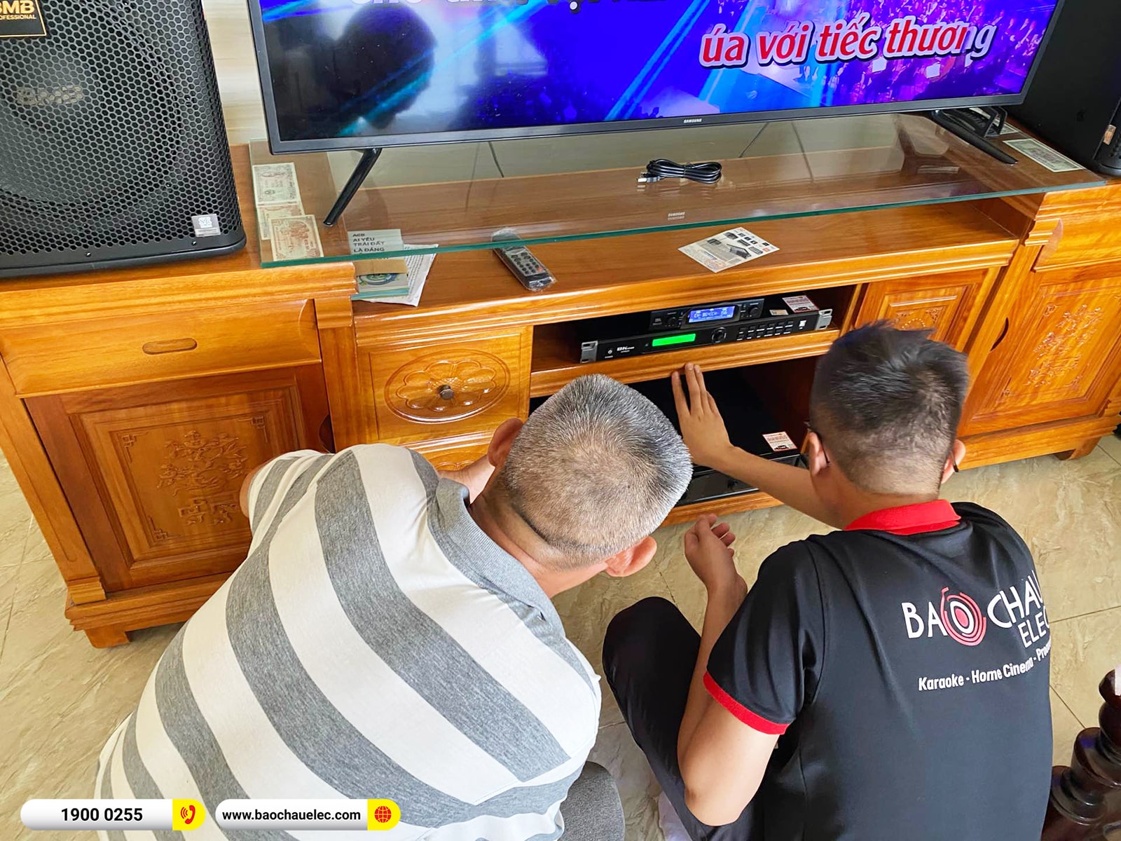 Lắp đặt d&agrave;n karaoke BMB hơn 53tr cho anh Ph&ugrave;ng tại Đồng Nai (BMB 1212SE, VM620A, KP500, SW715, VM300)