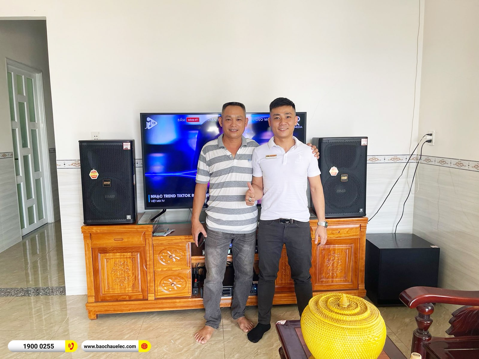 Lắp đặt d&agrave;n karaoke BMB hơn 53tr cho anh Ph&ugrave;ng tại Đồng Nai (BMB 1212SE, VM620A, KP500, SW715, VM300)