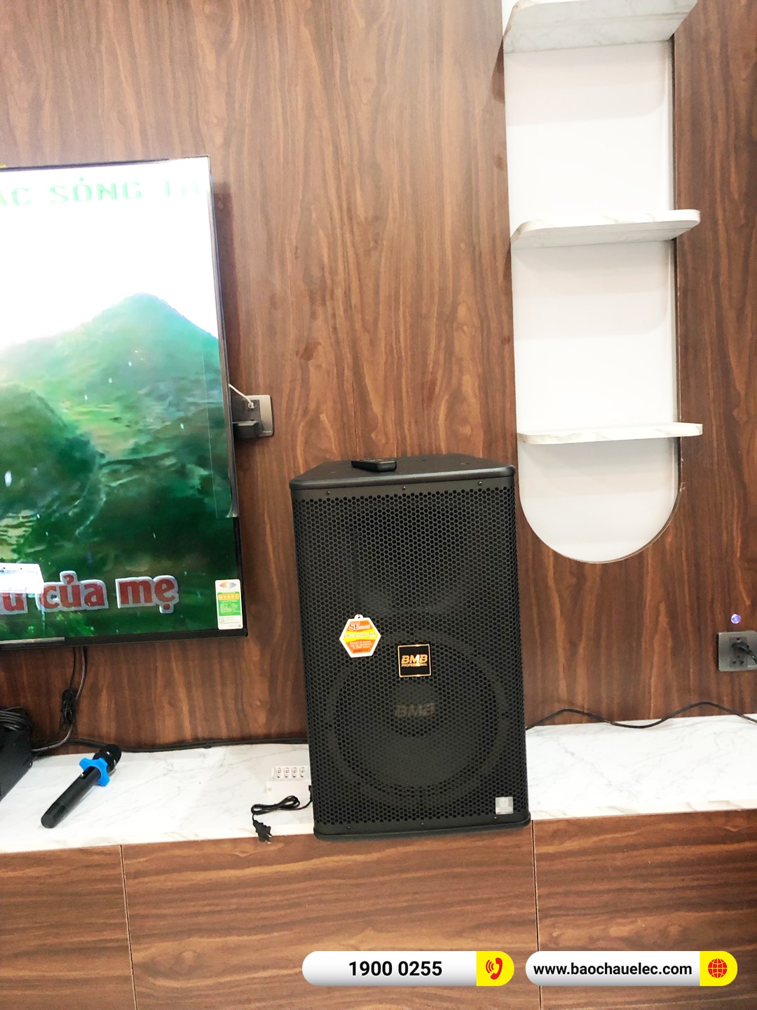 Lắp đặt d&agrave;n karaoke BMB hơn 73tr cho anh Thắng tại H&agrave; Nội (BMB 1212SE, JBL V10, KX180A, SW612, VM200) 