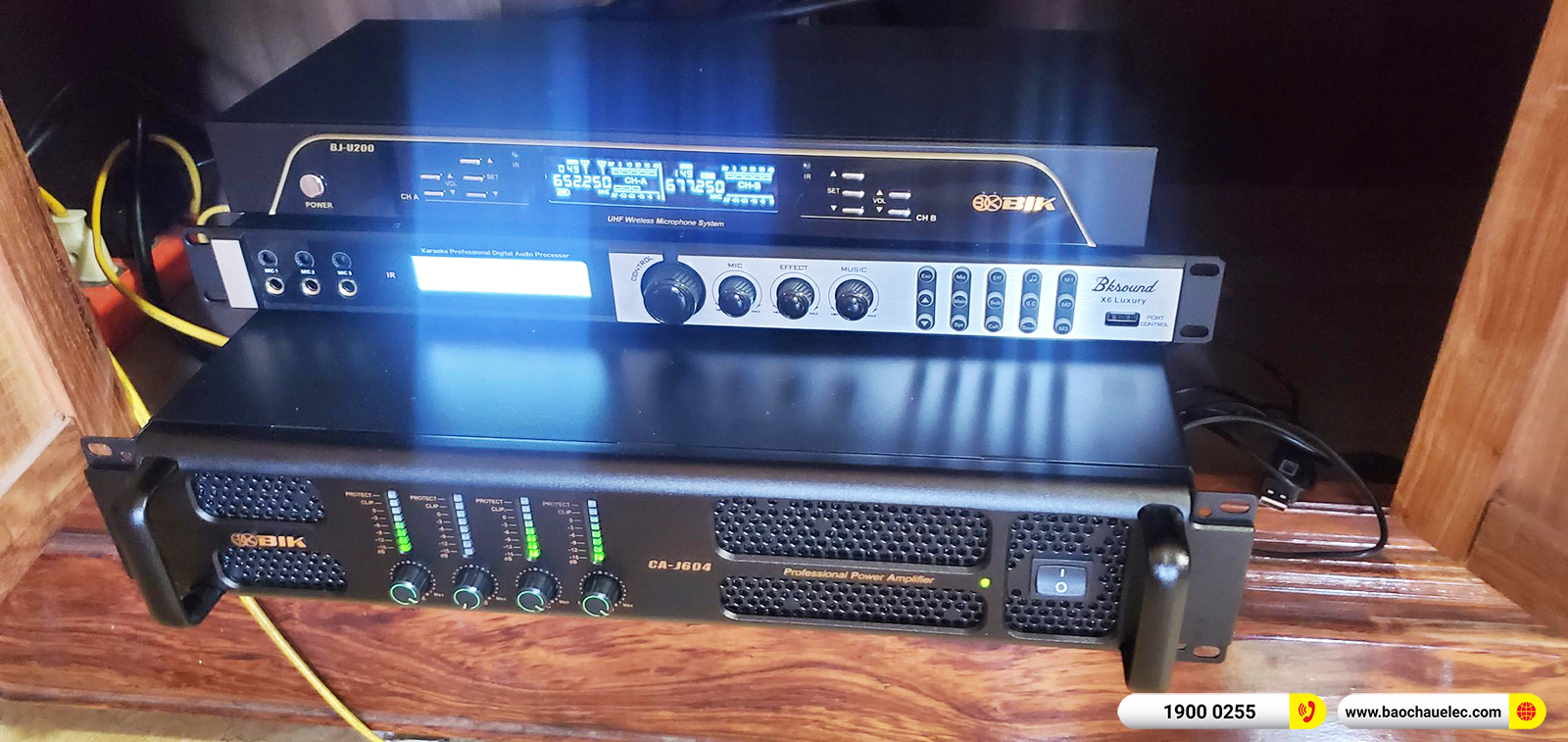 Lắp đặt d&agrave;n karaoke BMB hơn 32tr cho anh Tiền tại H&agrave; Nội