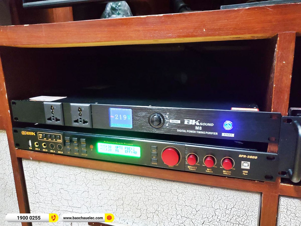 Lắp đặt d&agrave;n karaoke BMB hơn 51tr cho b&aacute;c Việt tại H&agrave; Nội (BMB 1210SE, VM620A, BPR-5600, SW512, VM300, BKSound M8) 