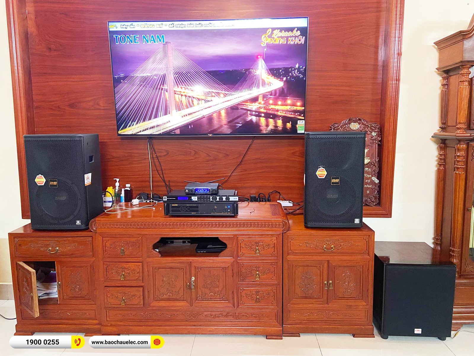 Lắp đặt d&agrave;n karaoke BMB gần 57tr cho chị Lụa tại Hải Ph&ograve;ng