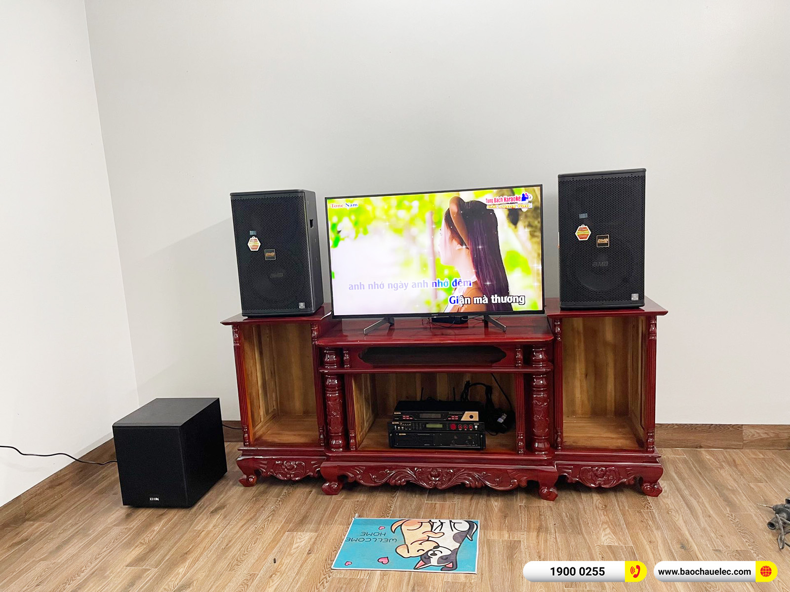 Lắp đặt d&agrave;n karaoke BMB hơn 55tr cho anh Y&ecirc;n tại Hưng Y&ecirc;n