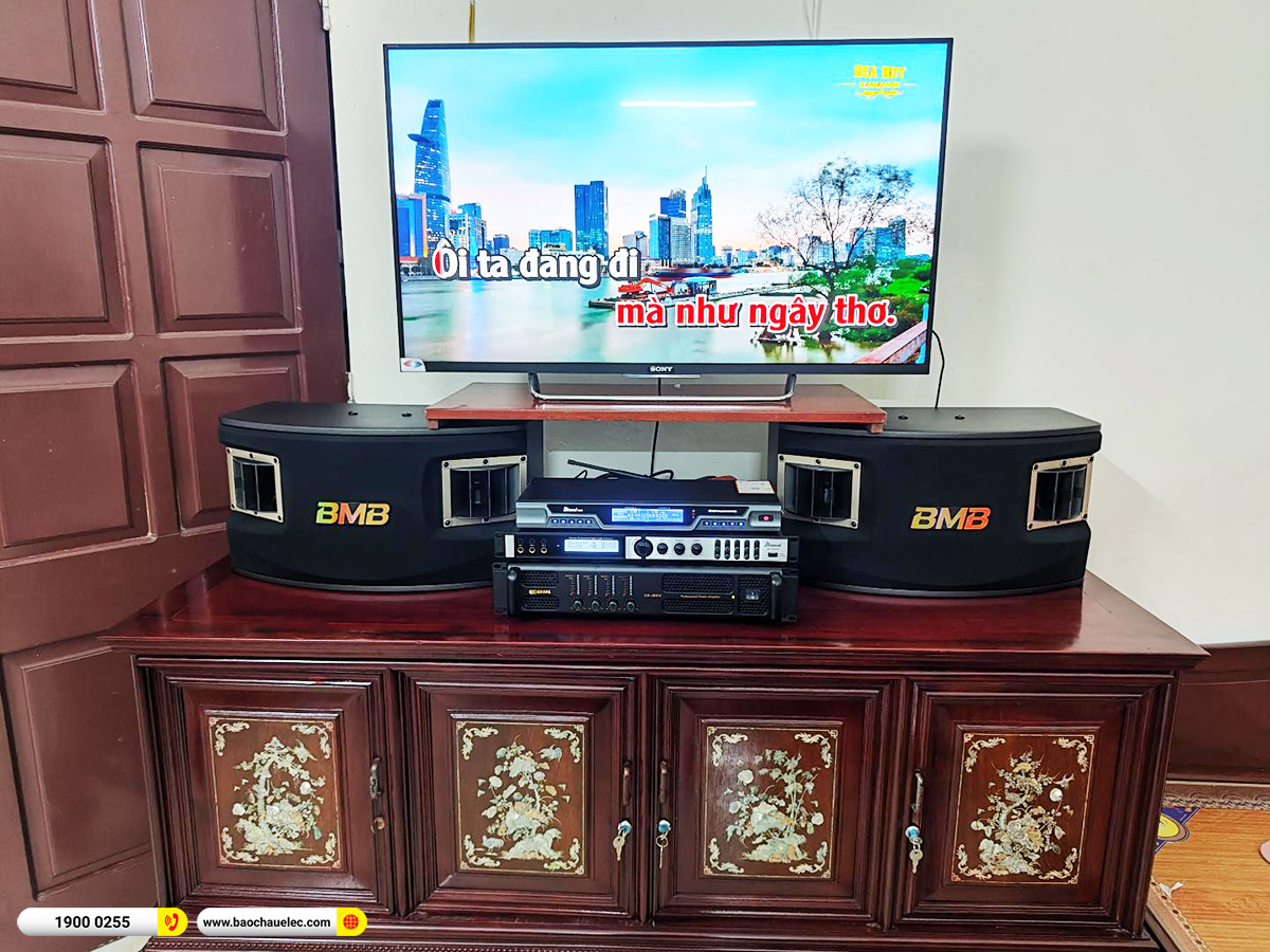 Lắp đặt d&agrave;n karaoke BMB gần 30tr cho c&ocirc; C&uacute;c tại H&agrave; Nội