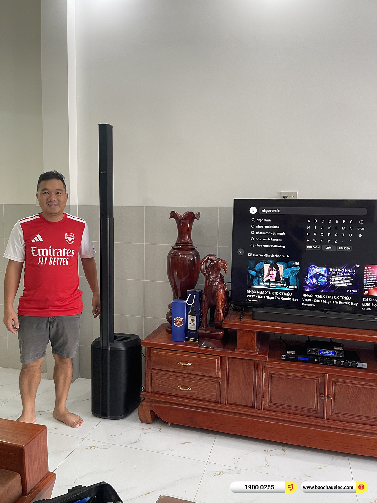 Lắp đặt d&agrave;n karaoke di động Bose hơn 40tr cho anh Đo&agrave;n tại Cần Thơ