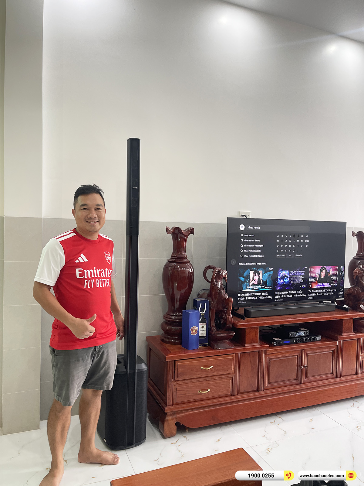 Lắp đặt d&agrave;n karaoke di động Bose hơn 40tr cho anh Đo&agrave;n tại Cần Thơ