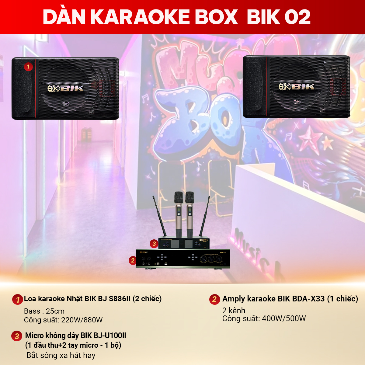 D&agrave;n karaoke box BIK 02
