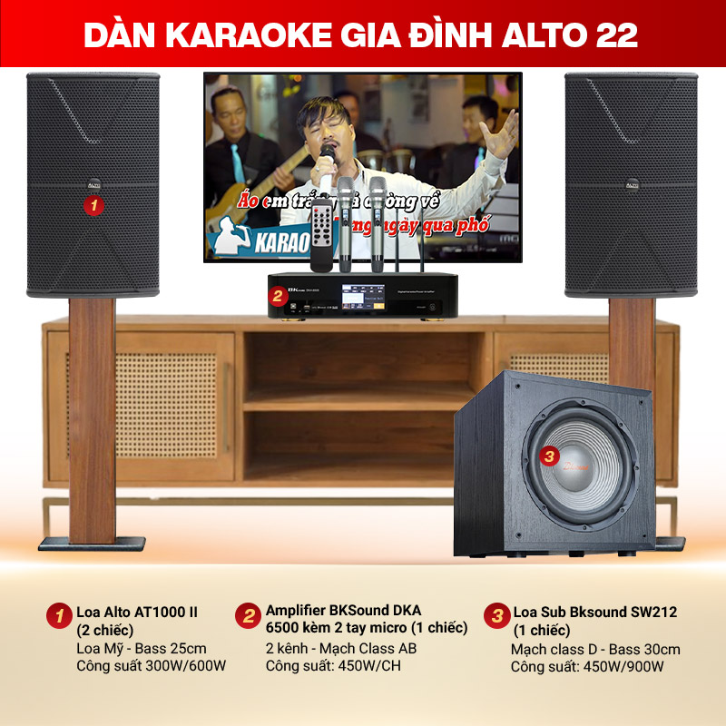 D&agrave;n karaoke gia đ&igrave;nh Alto 22