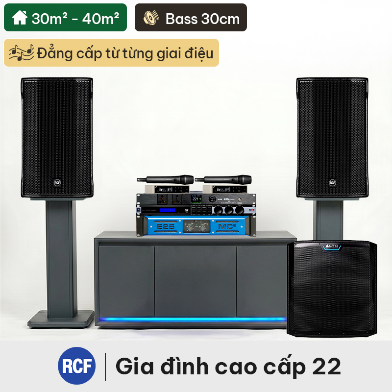 Dàn karaoke cao cấp RCF 22