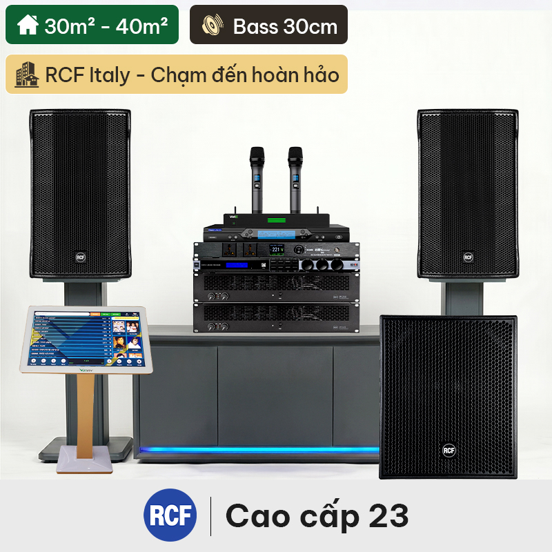 Dàn karaoke cao cấp RCF 23