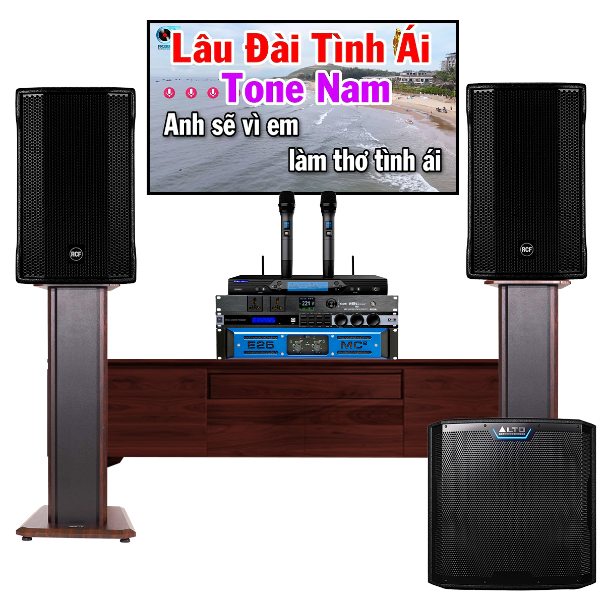 Dàn karaoke cao cấp RCF 33