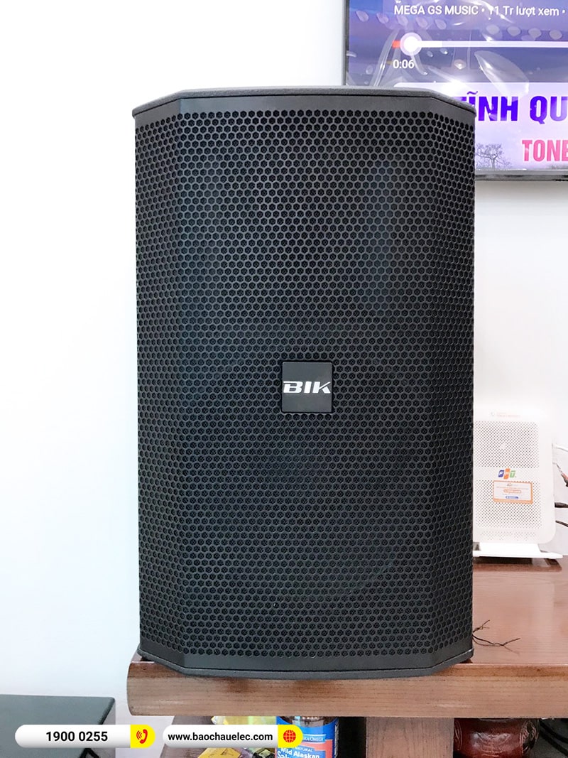 Lắp đặt d&agrave;n karaoke BIK hơn 40tr cho chị H&agrave; tại Nam Định (BIK BSP 412II, BPA-6200, BPR-5600, BJ-W25AV, BJ-U500)