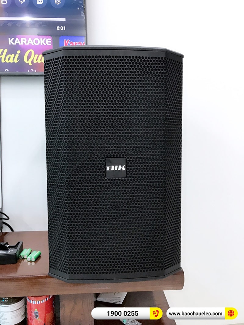 Lắp đặt d&agrave;n karaoke BIK hơn 40tr cho chị H&agrave; tại Nam Định (BIK BSP 412II, BPA-6200, BPR-5600, BJ-W25AV, BJ-U500)