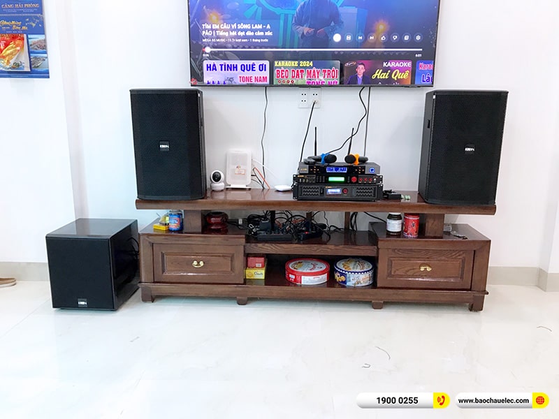 Lắp đặt d&agrave;n karaoke BIK hơn 40tr cho chị H&agrave; tại Nam Định (BIK BSP 412II, BPA-6200, BPR-5600, BJ-W25AV, BJ-U500)