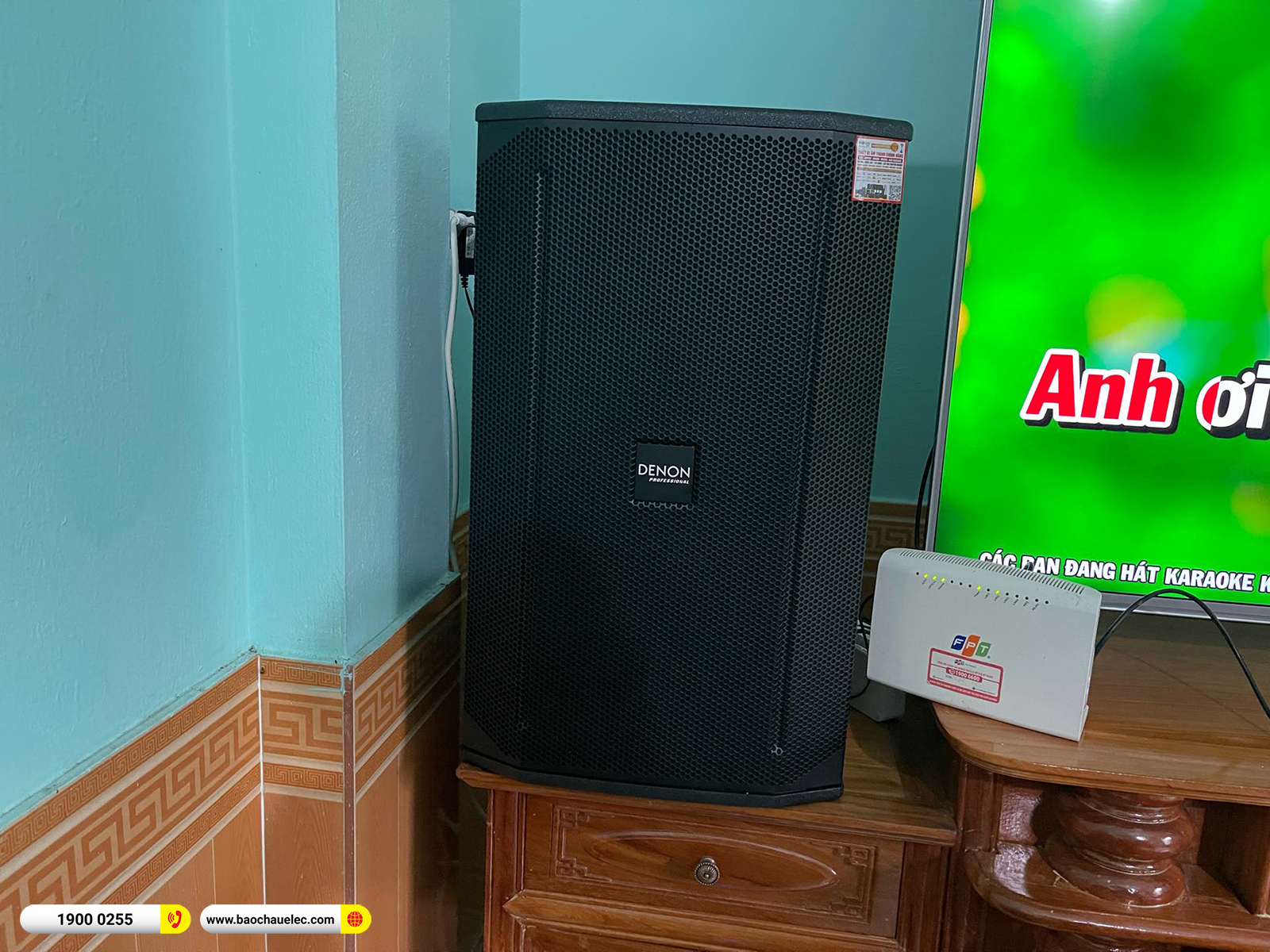 Lắp đặt d&agrave;n karaoke Denon hơn 52tr cho chị Hạnh tại Đồng Nai 