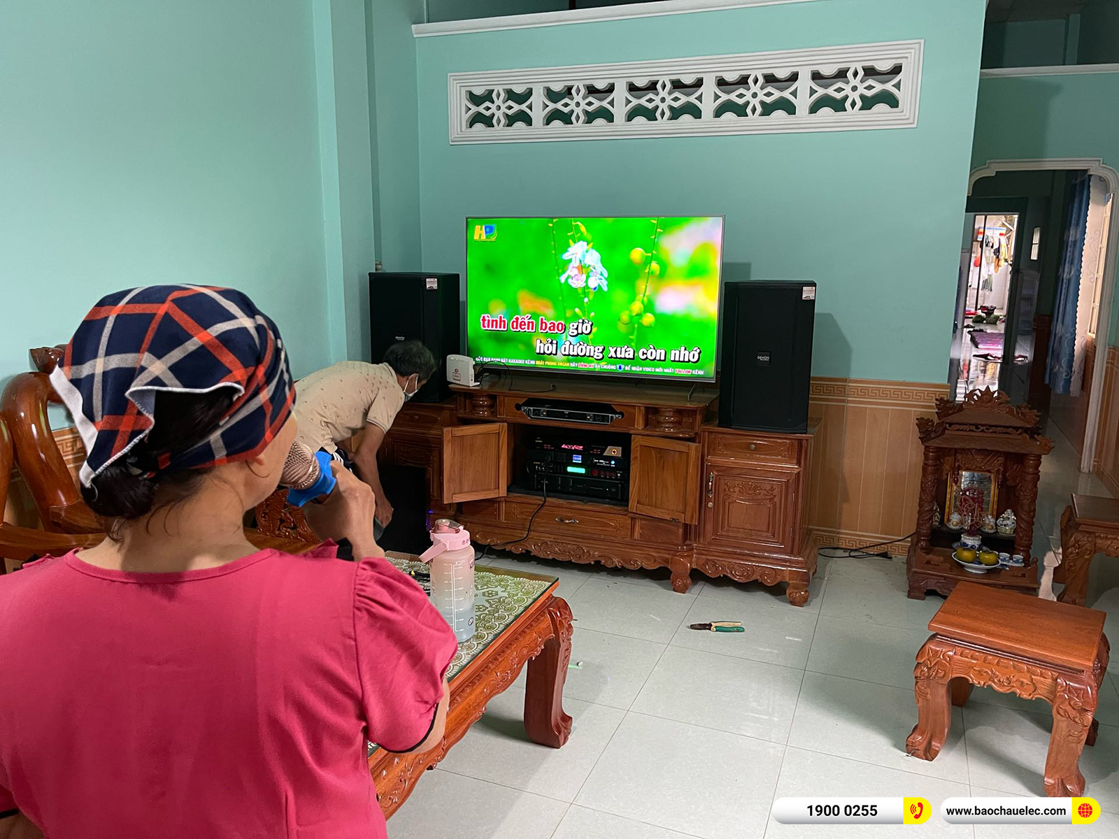 Lắp đặt d&agrave;n karaoke Denon hơn 52tr cho chị Hạnh tại Đồng Nai 