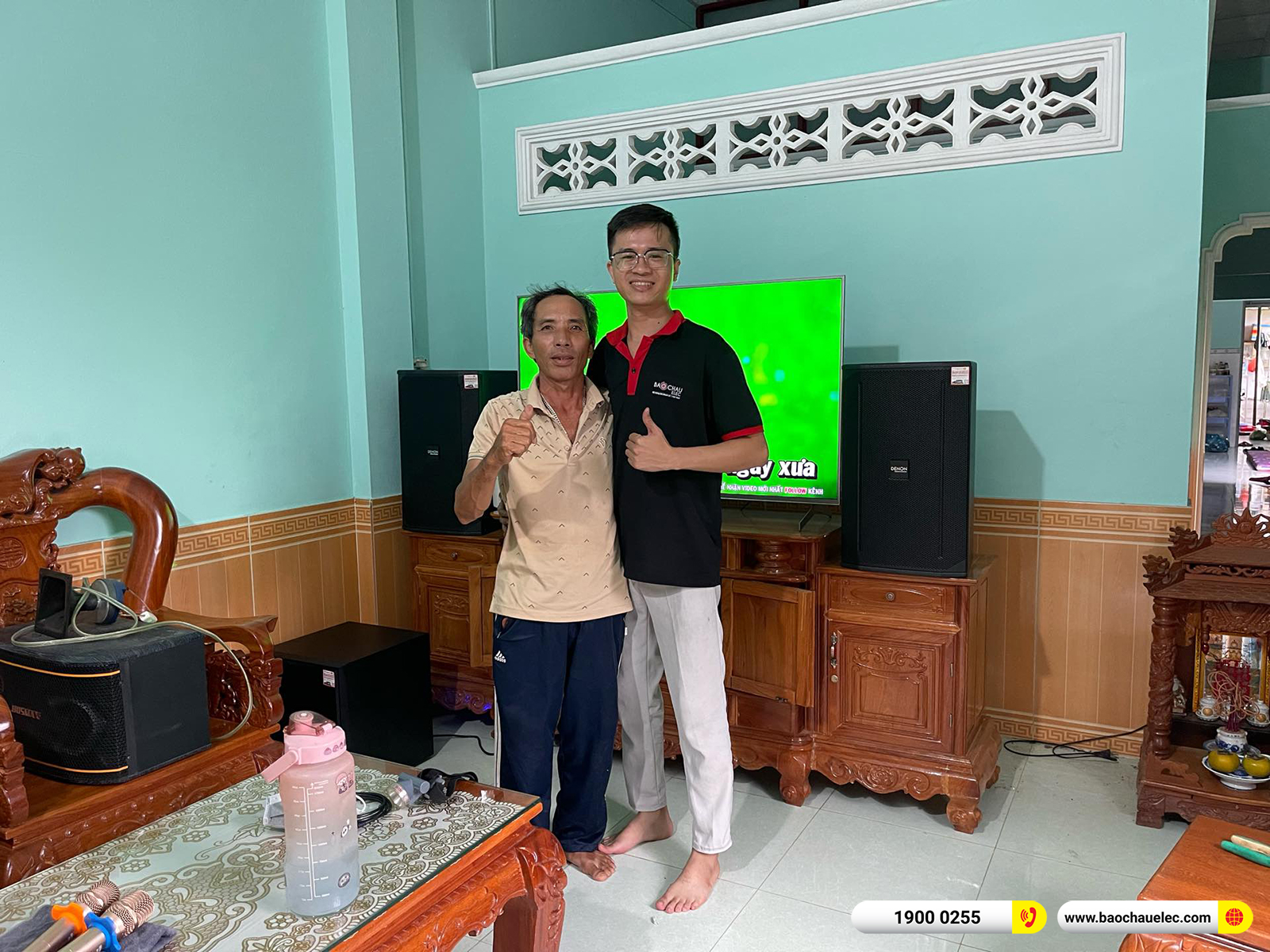 Lắp đặt d&agrave;n karaoke Denon hơn 52tr cho chị Hạnh tại Đồng Nai 