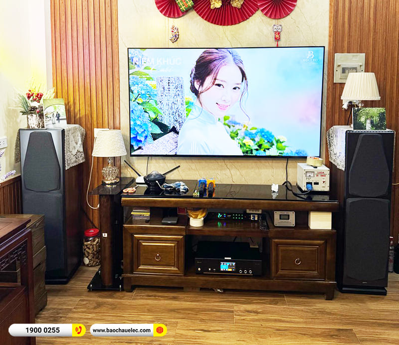 Lắp đặt d&agrave;n karaoke, nghe nhạc BIK hơn 20tr cho chị Hạnh tại H&agrave; Nội 