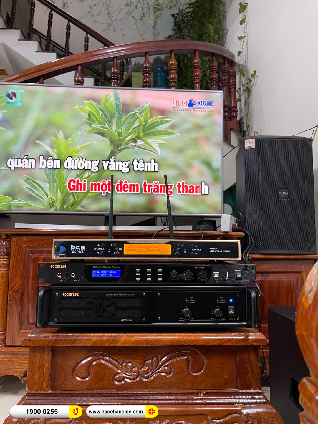 Lắp đặt d&agrave;n karaoke Denon hơn 54tr cho chị Hồng tại Đồng Nai