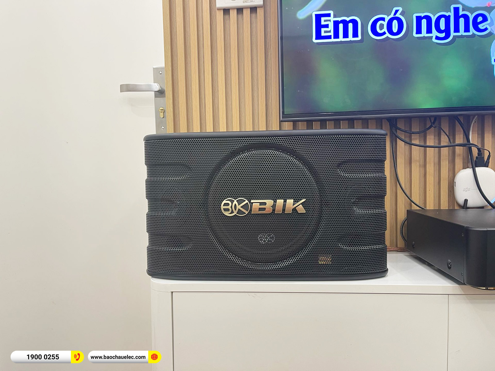 Lắp đặt d&agrave;n karaoke BIK hơn 18tr cho chị Lan Anh tại H&agrave; Nội (BIK BJ-S668, BKSound DKA 5500, SW512) 