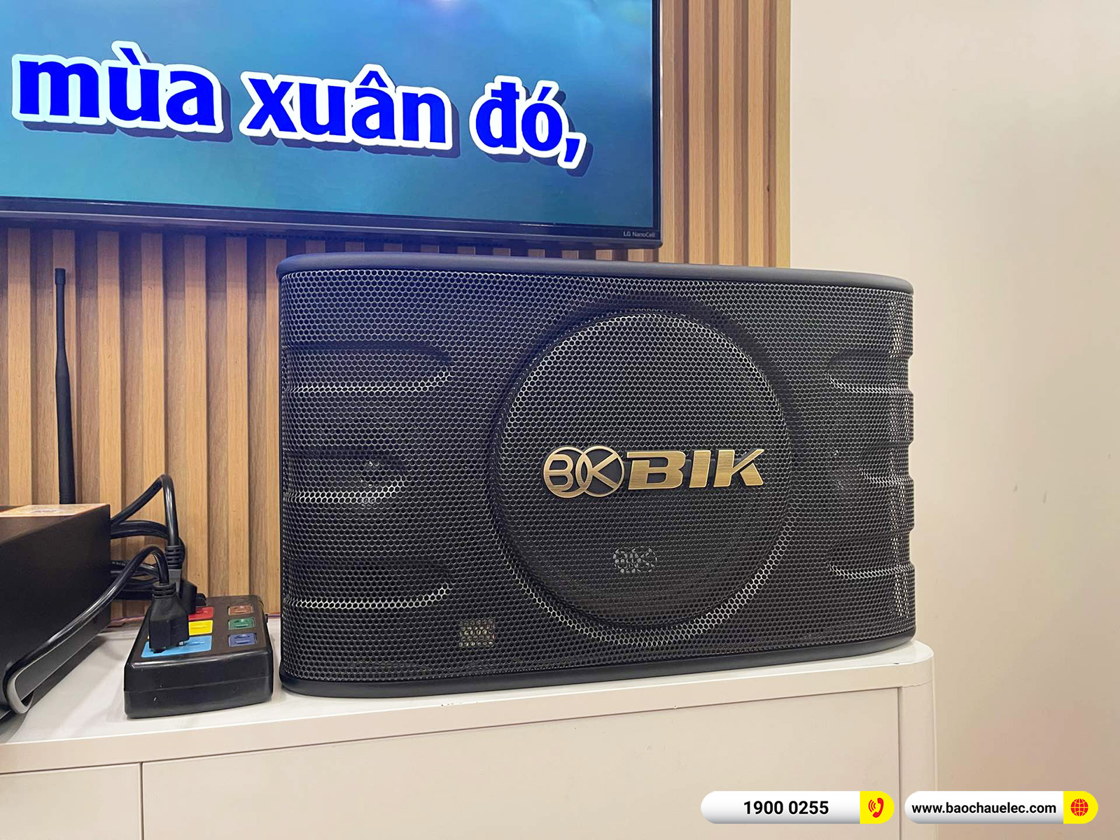 Lắp đặt d&agrave;n karaoke BIK hơn 18tr cho chị Lan Anh tại H&agrave; Nội (BIK BJ-S668, BKSound DKA 5500, SW512) 