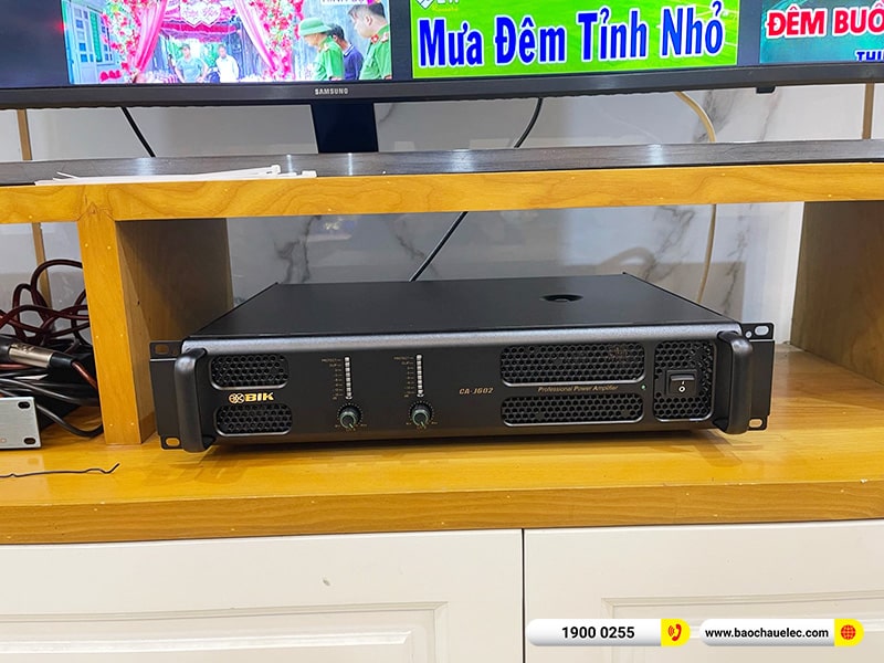 Lắp đặt d&agrave;n karaoke BMB hơn 50tr cho chị Linh tại H&agrave; Nội (BMB 1210SE, CA-J602, KSP-50, SW512C, BJ-U500, PGA58-QTR)