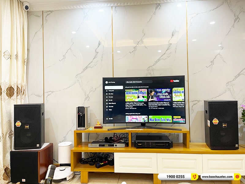 Lắp đặt d&agrave;n karaoke BMB hơn 50tr cho chị Linh tại H&agrave; Nội (BMB 1210SE, CA-J602, KSP-50, SW512C, BJ-U500, PGA58-QTR)
