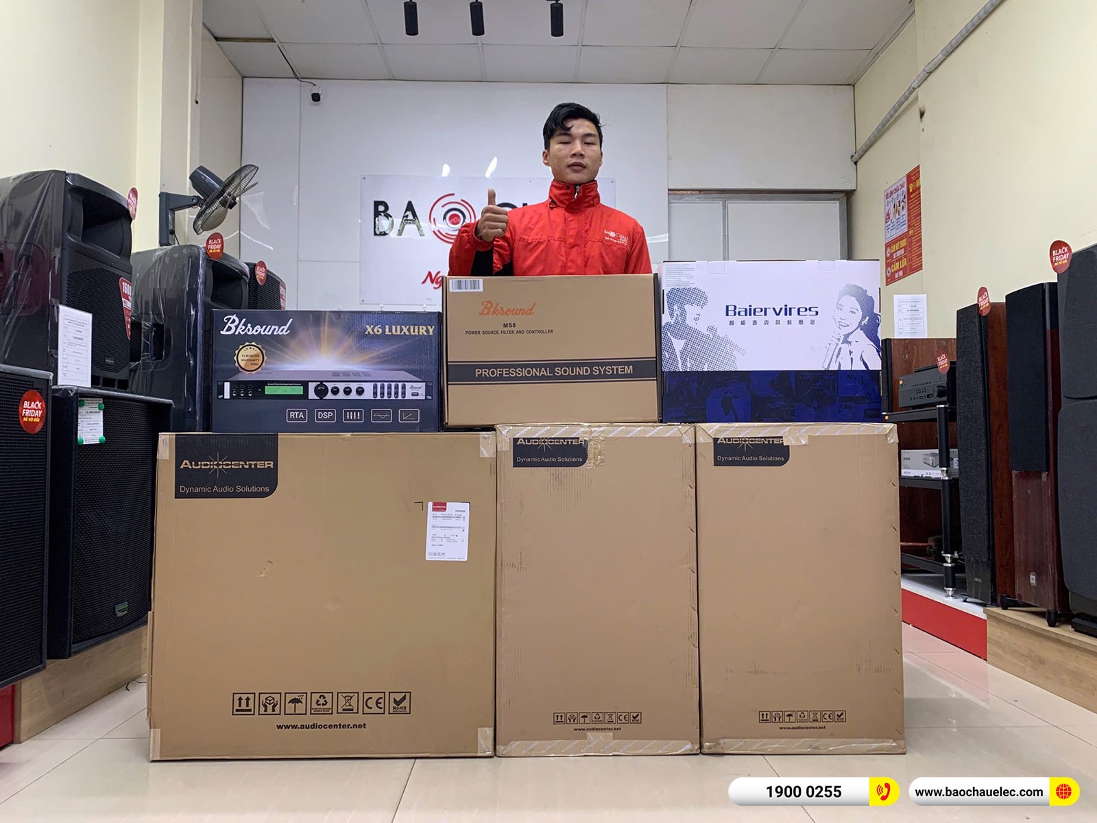 Lắp đặt dàn karaoke Audiocenter hơn 48tr cho chị Lương tại Thái Nguyên