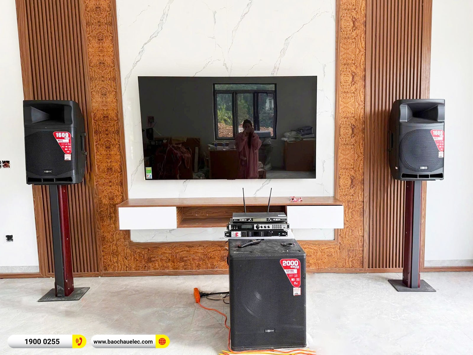 Lắp đặt dàn karaoke Audiocenter hơn 48tr cho chị Lương tại Thái Nguyên