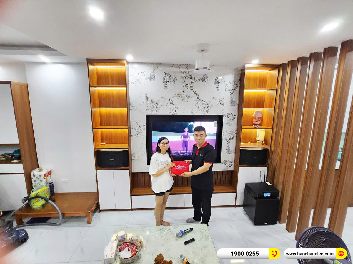Lắp đặt d&agrave;n karaoke Denon hơn 20tr cho chị Mai tại H&agrave; Nội 