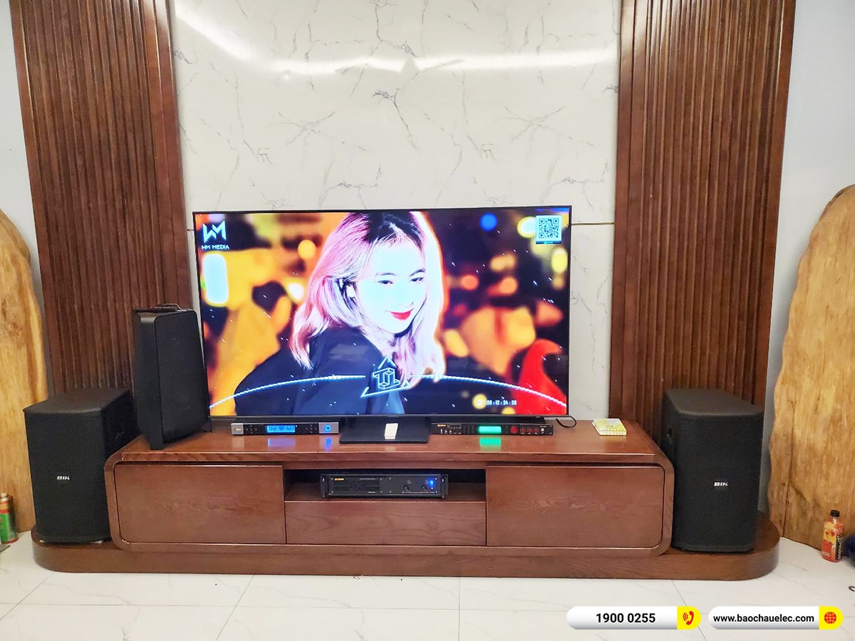 Lắp đặt d&agrave;n karaoke BIK hơn 31tr cho chị Nga tại H&agrave; Nội (BIK BSP 410II, VM620A, BPR-5600, BJ-U500)