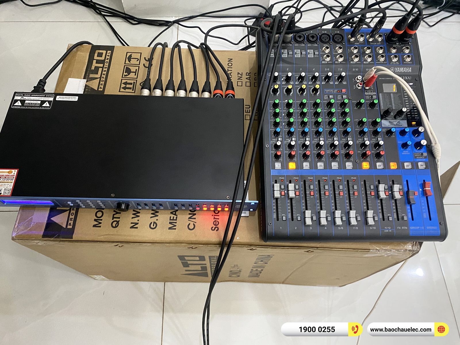 Lắp đặt d&agrave;n karaoke Alto hơn 85tr cho c&ocirc; Nguyệt tại TPHCM
