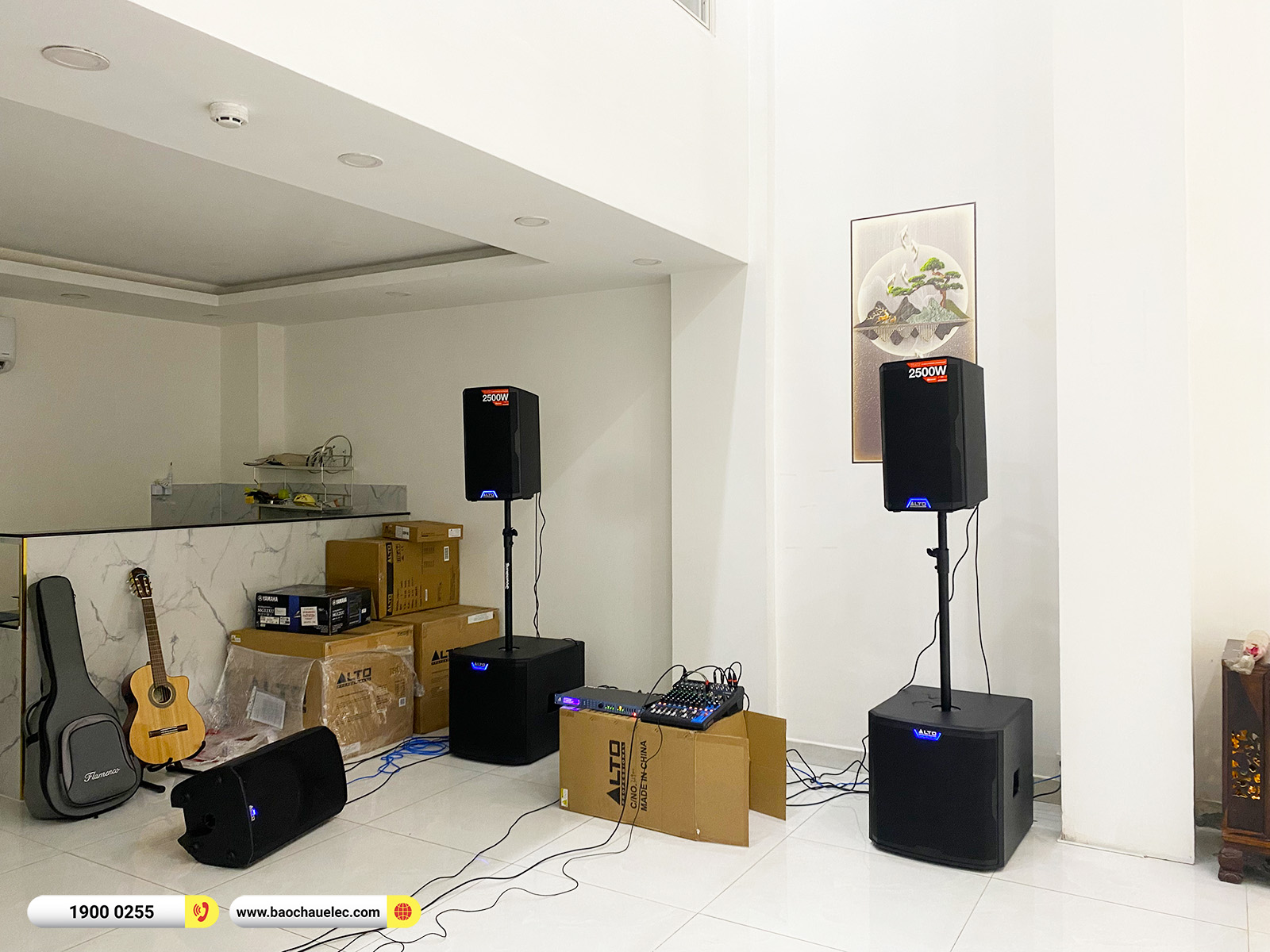 Lắp đặt d&agrave;n karaoke Alto hơn 85tr cho c&ocirc; Nguyệt tại TPHCM