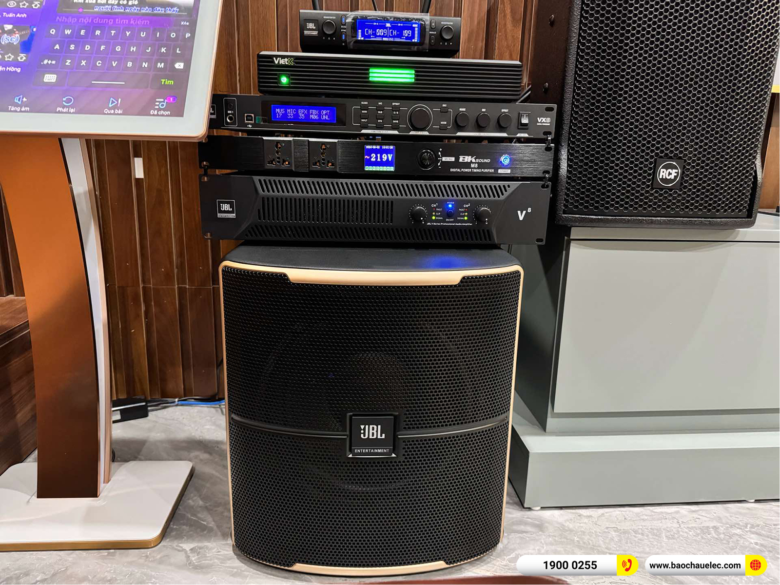 Lắp đặt dàn karaoke RCF hơn 113tr cho chị Nhung tại Hà Nội