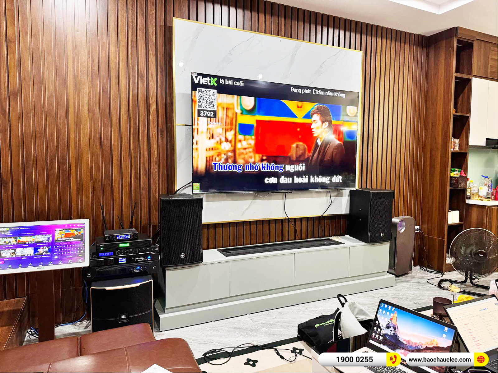 Lắp đặt dàn karaoke RCF hơn 113tr cho chị Nhung tại Hà Nội