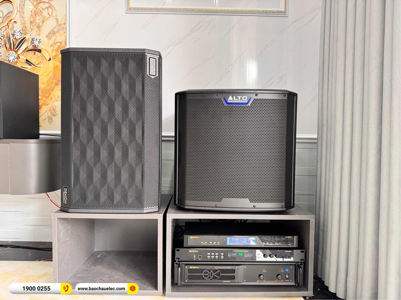 Lắp đặt d&agrave;n karaoke Denon hơn 47tr cho chị Ninh tại Vĩnh Ph&uacute;c 