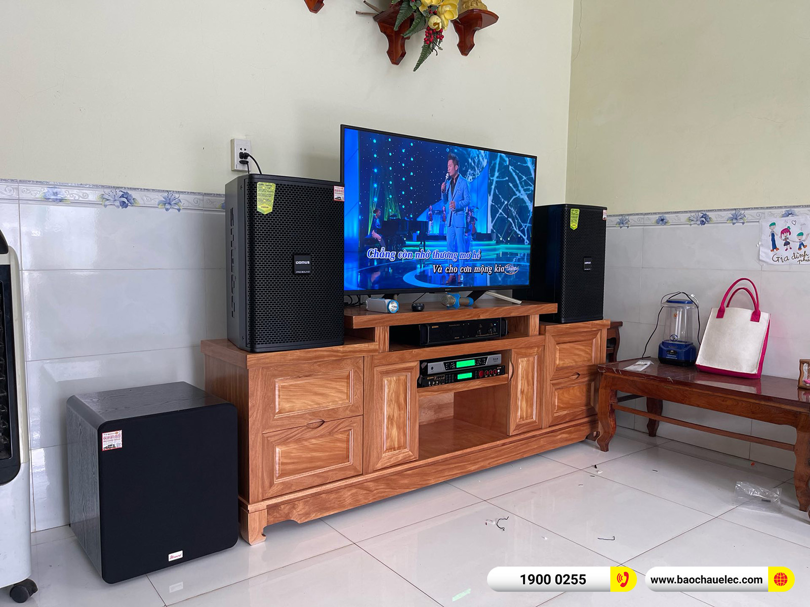 Lắp đặt d&agrave;n karaoke Domus gần 38tr cho chị Phương tại Đồng Nai